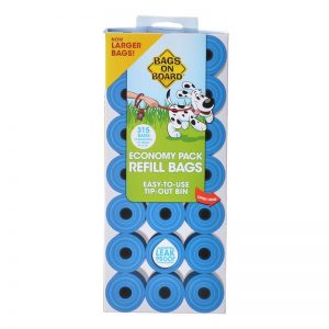 Bags on Board Waste Pick Up Refill Bags – Blue