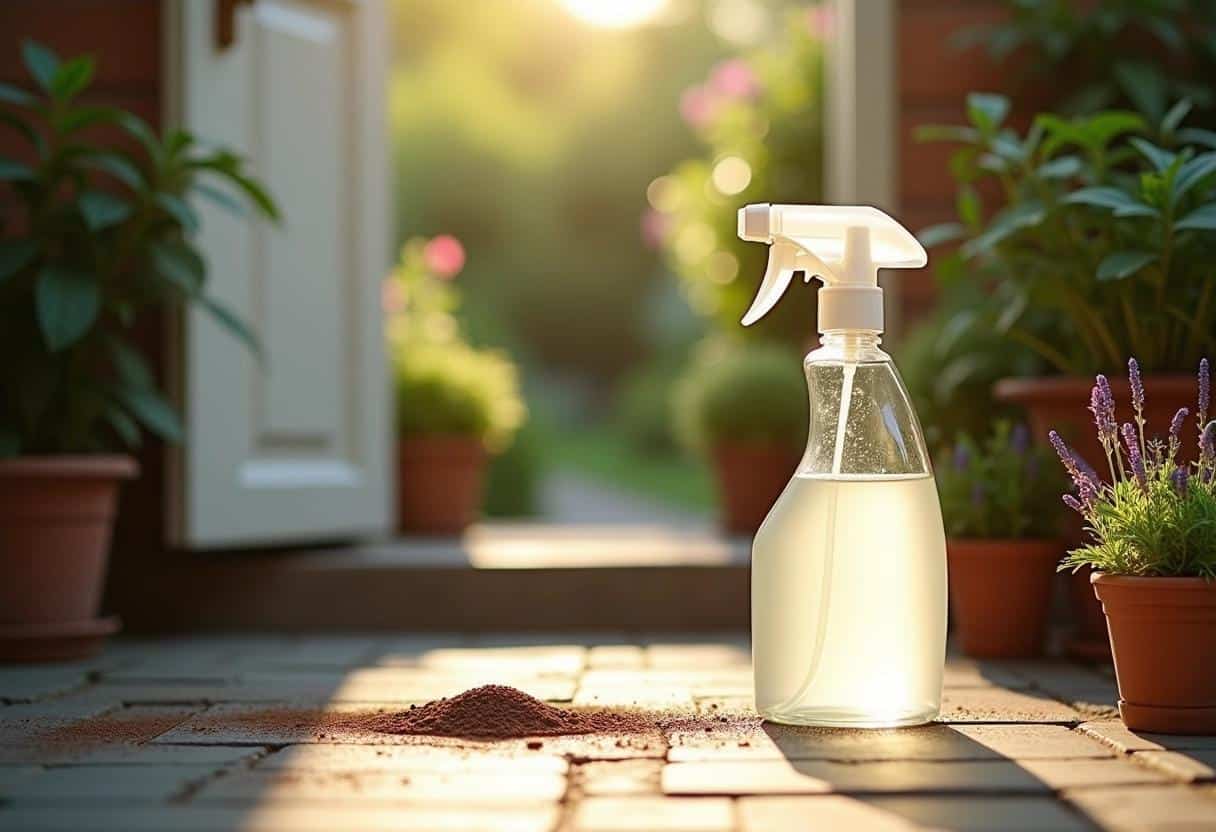 Spraying vinegar outside your door, a surprising but really effective idea
